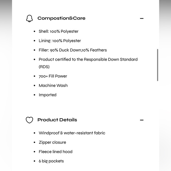 Kids orolay Winter coat in red, size 10-11 - Picture 3 of 8